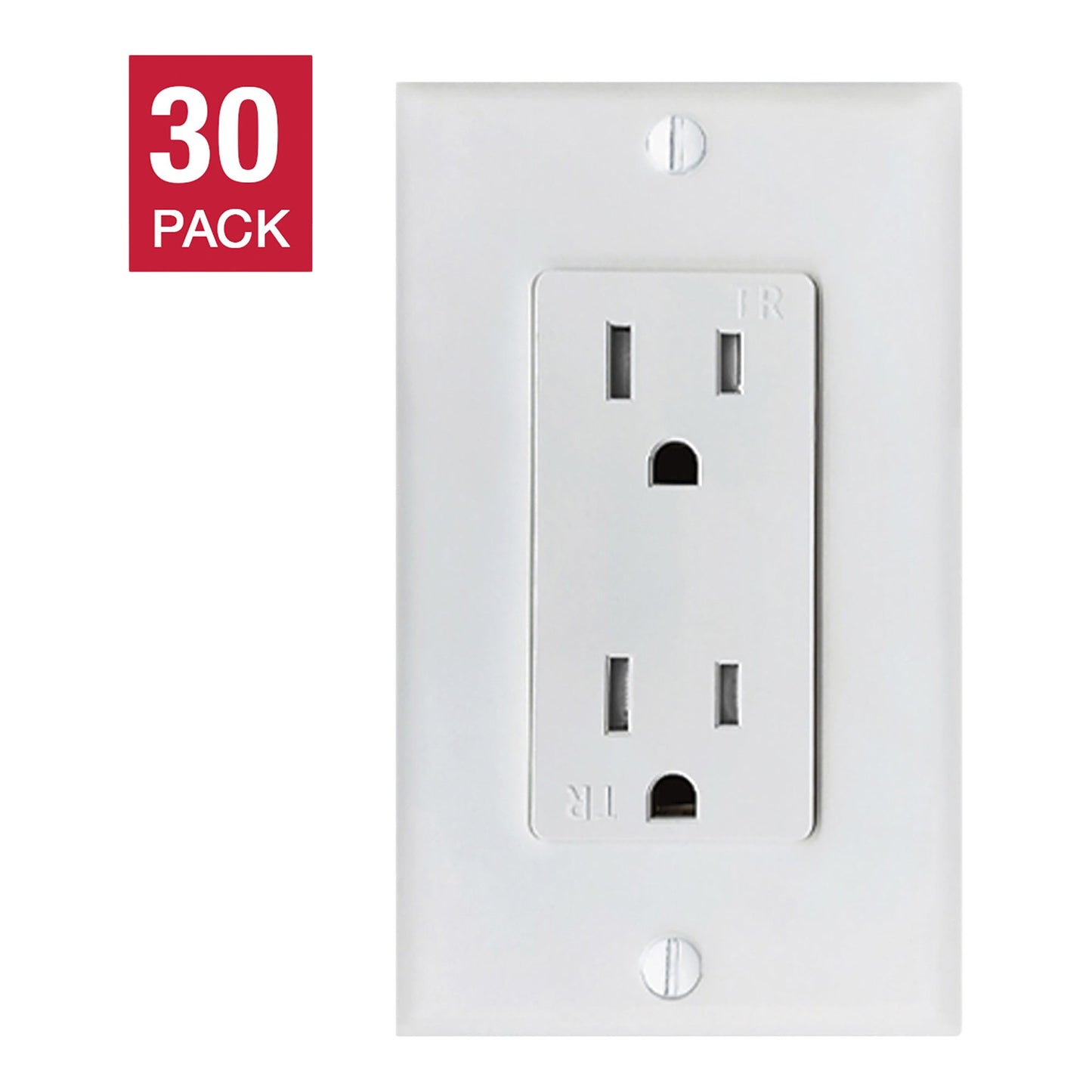 Xtricity - Decorative Duplex Receptacle TR 15 Amp, 30-pack - image 1