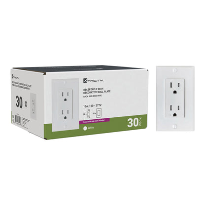 Xtricity - Decorative Duplex Receptacle TR 15 Amp, 30-pack - image 2
