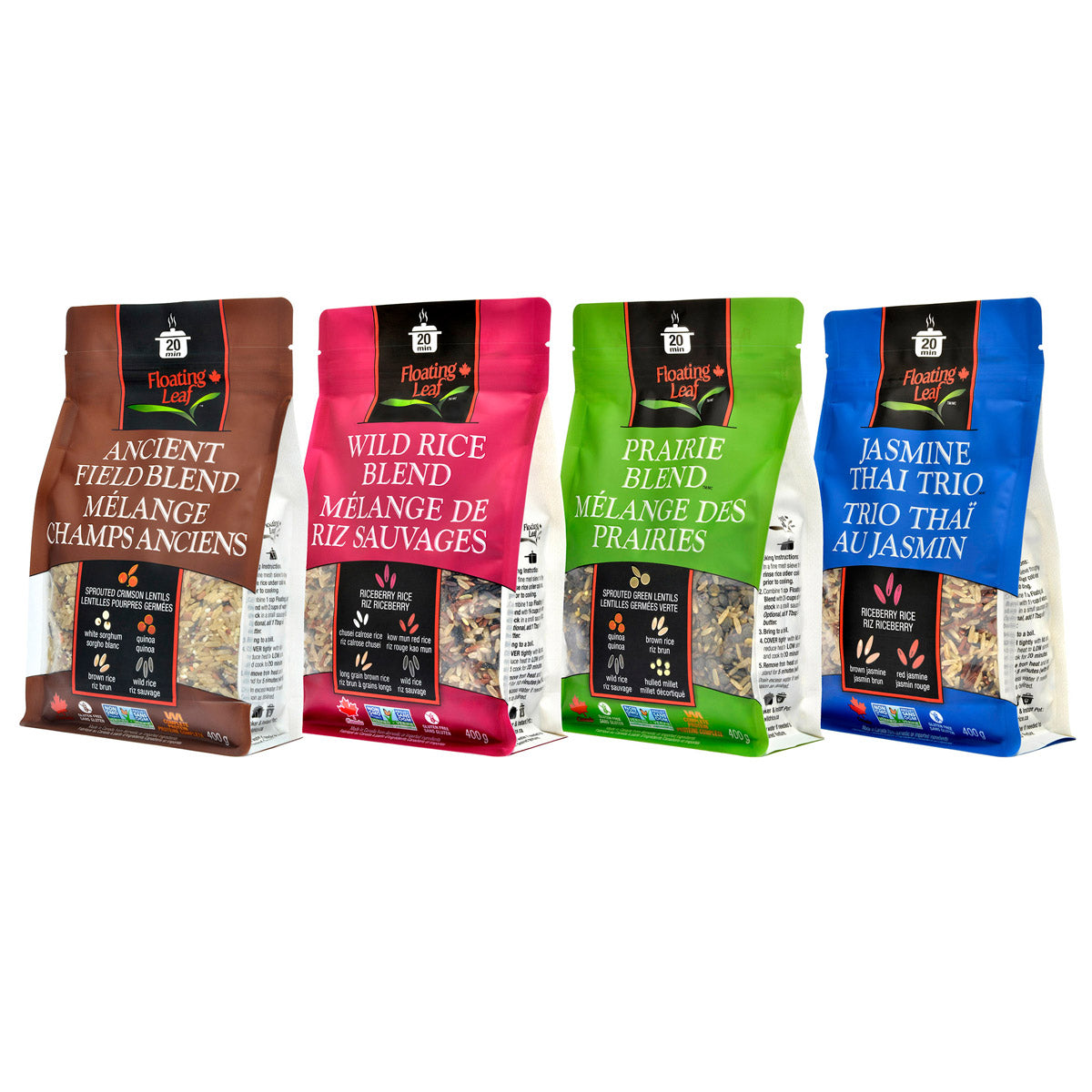 Floating Leaf Rice Blend Variety Pack, 4 × 400 g - image 2