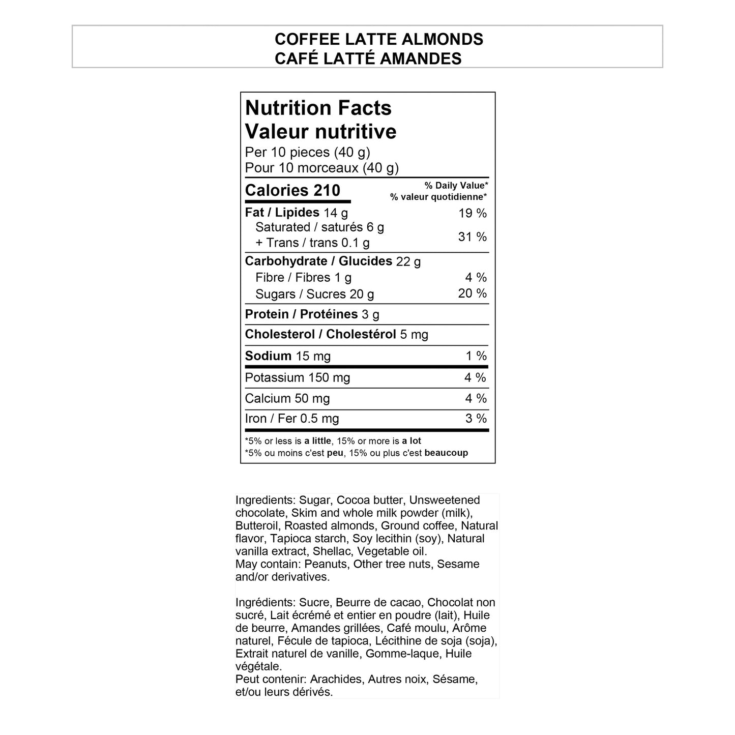 Yupik, Coffee Latte Almonds, 2 × 1 kg - image 3