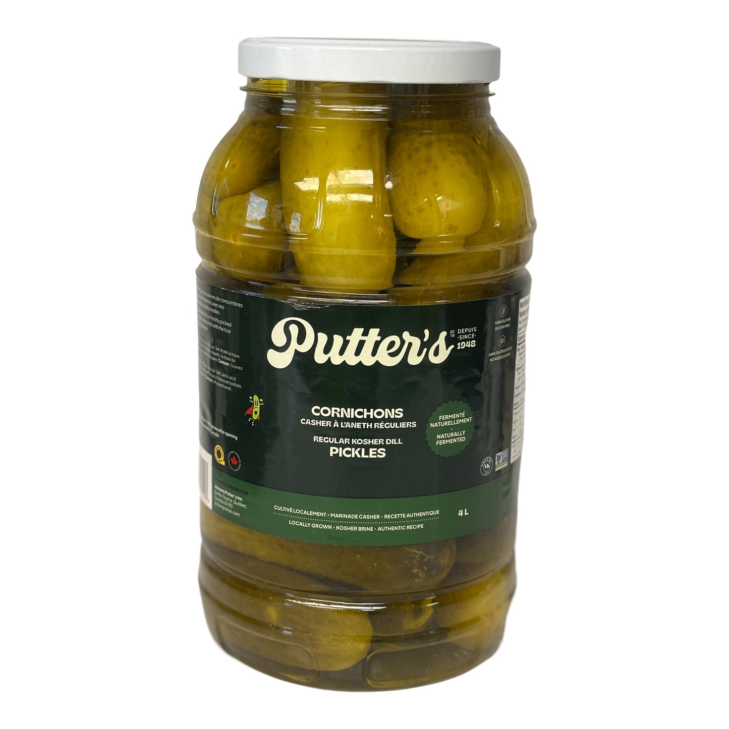 Putter's Whole Kosher Dills, 4L - image 1