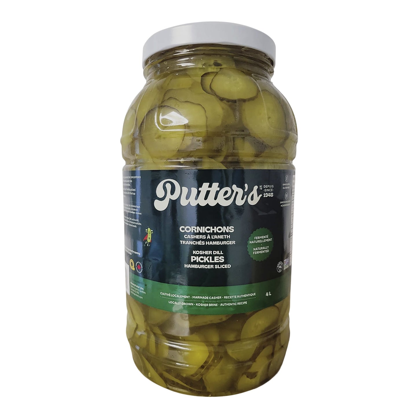Putter's Kosher Hamburger Sliced Dills, 4L - image 1