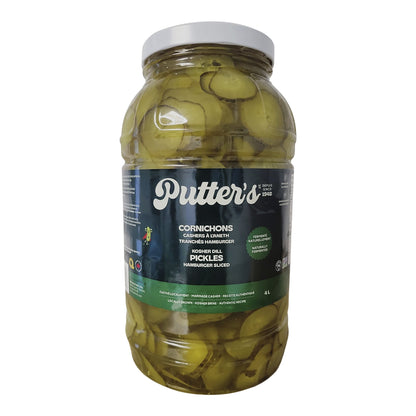 Putter's Kosher Hamburger Sliced Dills, 4L - image 1