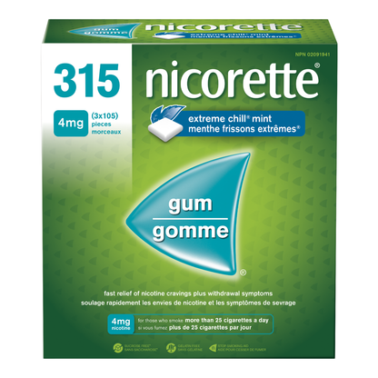 Nicorette Extreme Chill 4mg Mint Gum, 3 x 105 pieces - image 3