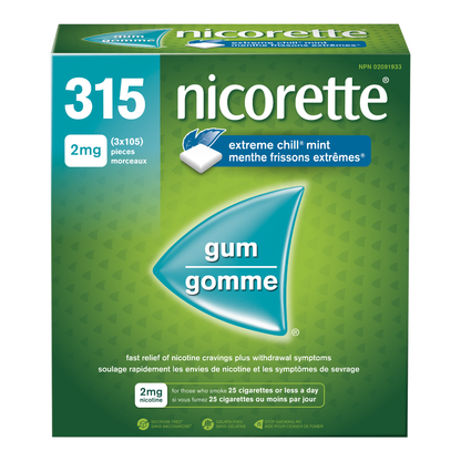 Nicorette Extreme Chill 2mg Mint Gum, 3 x 105 pieces - image 3