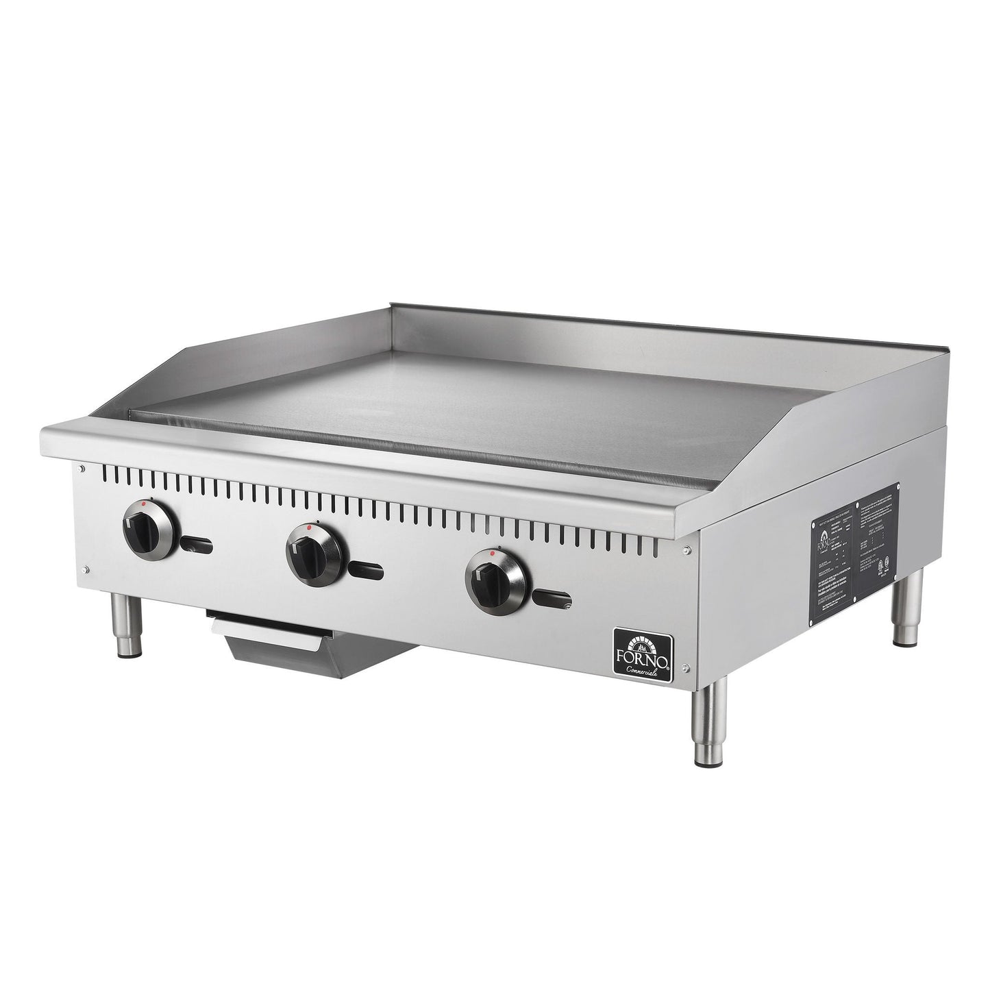 Forno Commercial 36 in. Gas Stainless Steel Manual Control Heavy Duty Griddle - image 1