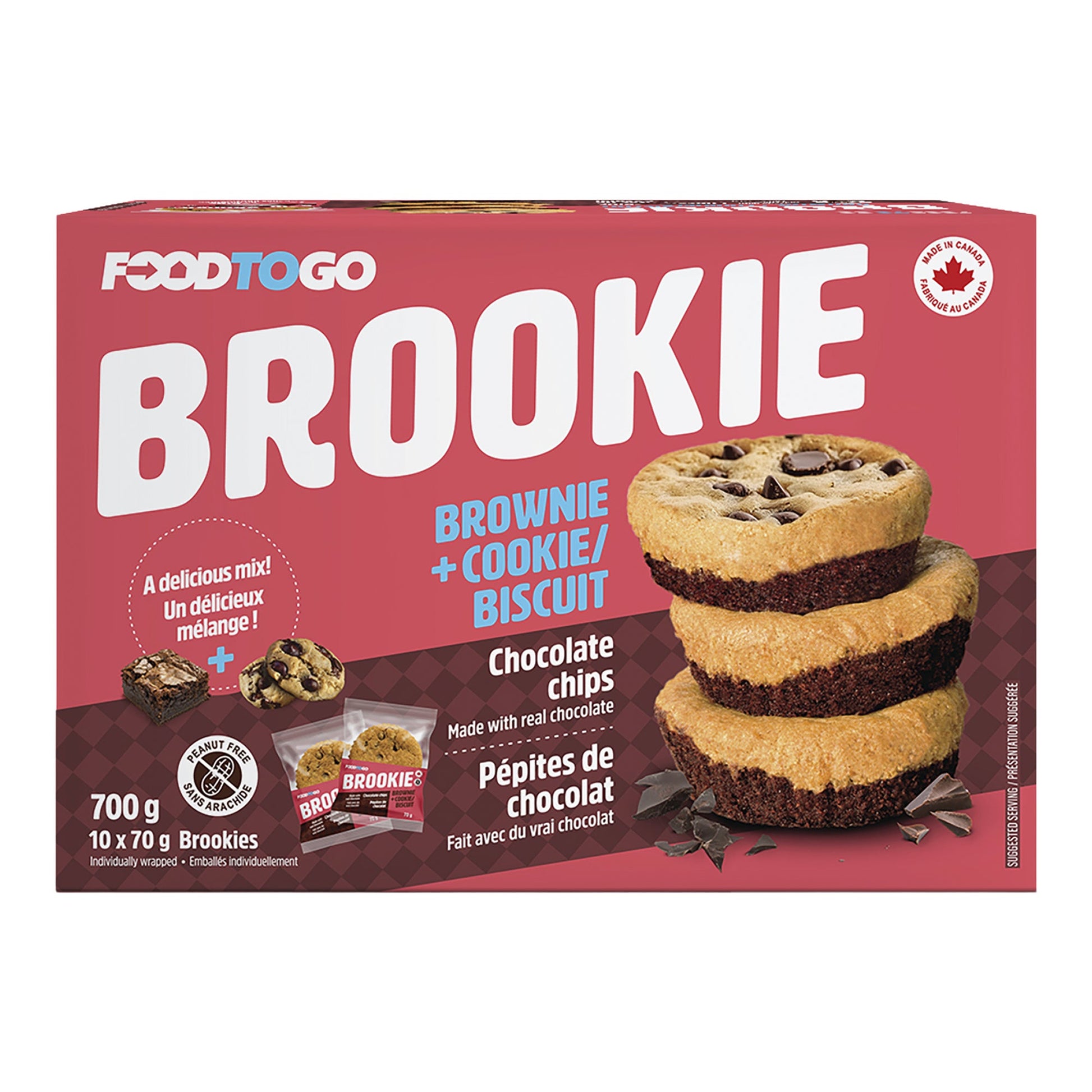 Foodtogo Brookie, 10 x 70g - image 1