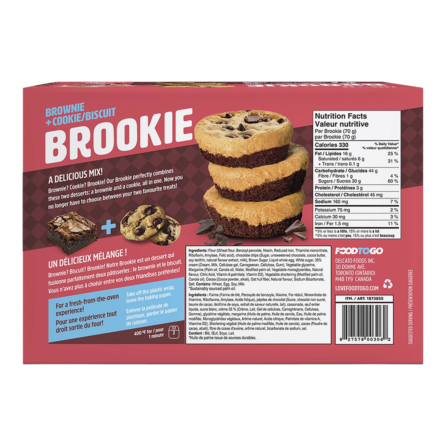 Foodtogo Brookie, 10 x 70g - image 2
