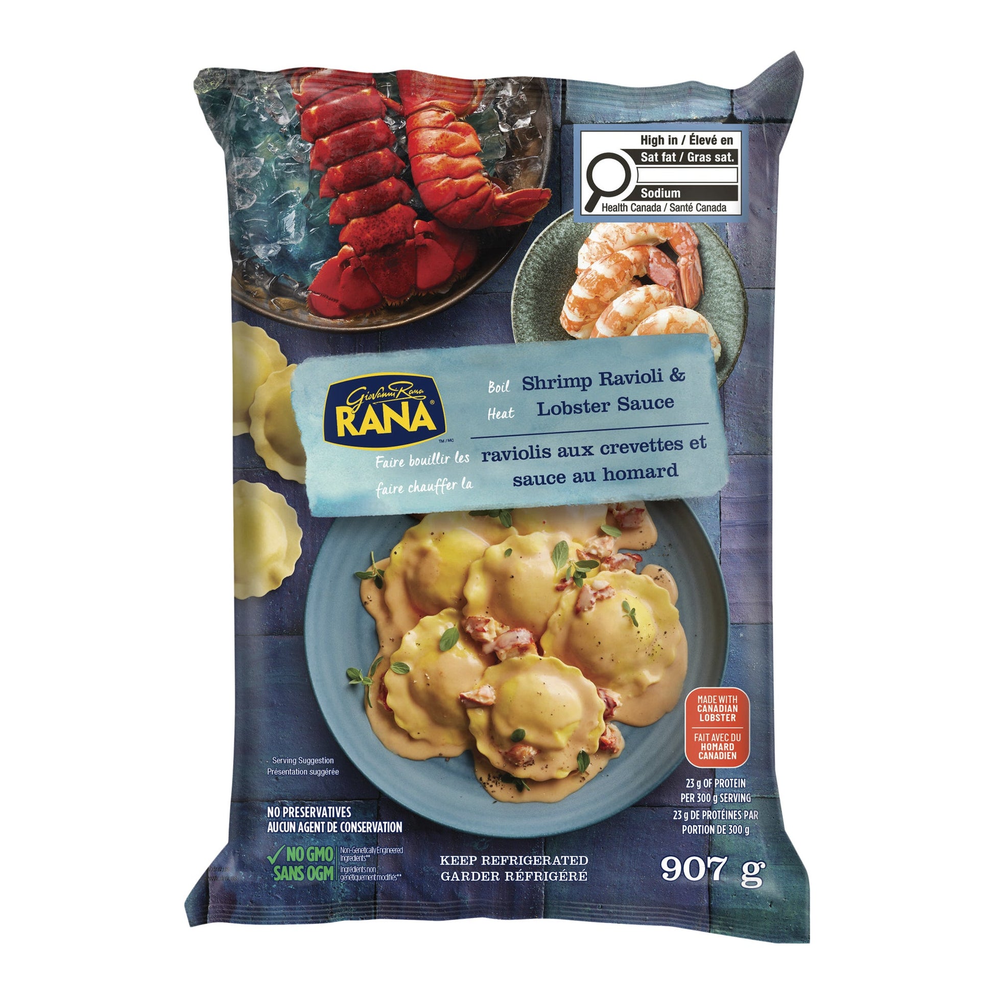 Rana Shrimp Ravioli with Lobster Sauce, 907 g - image 1
