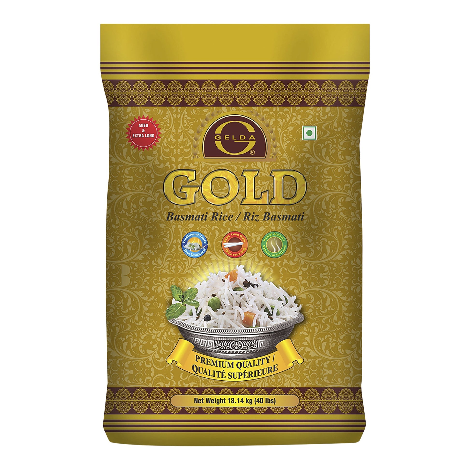 Gelda Gold Basmati Rice, 18.14 kg - image 1