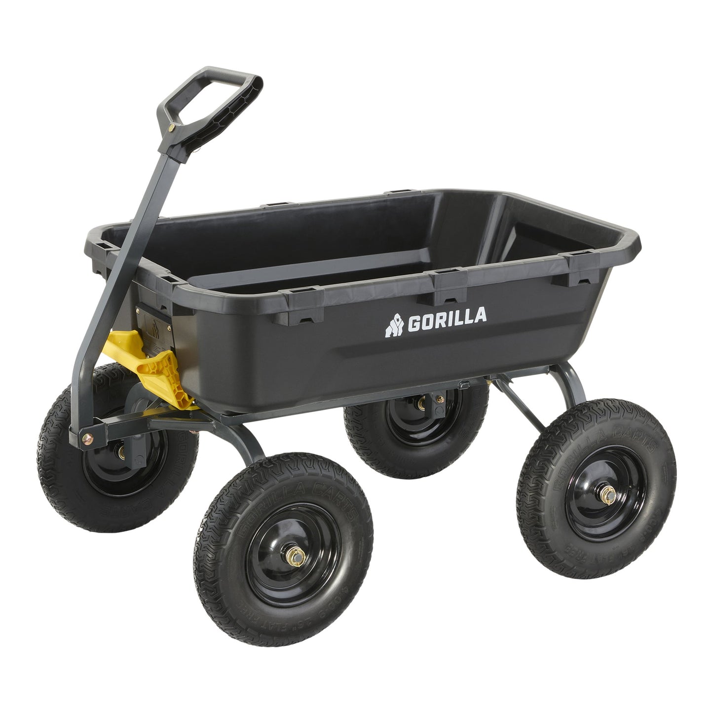 Gorilla 9 cu ft. Heavy Duty Poly Yard Dump Cart with No Flat Tires - image 1