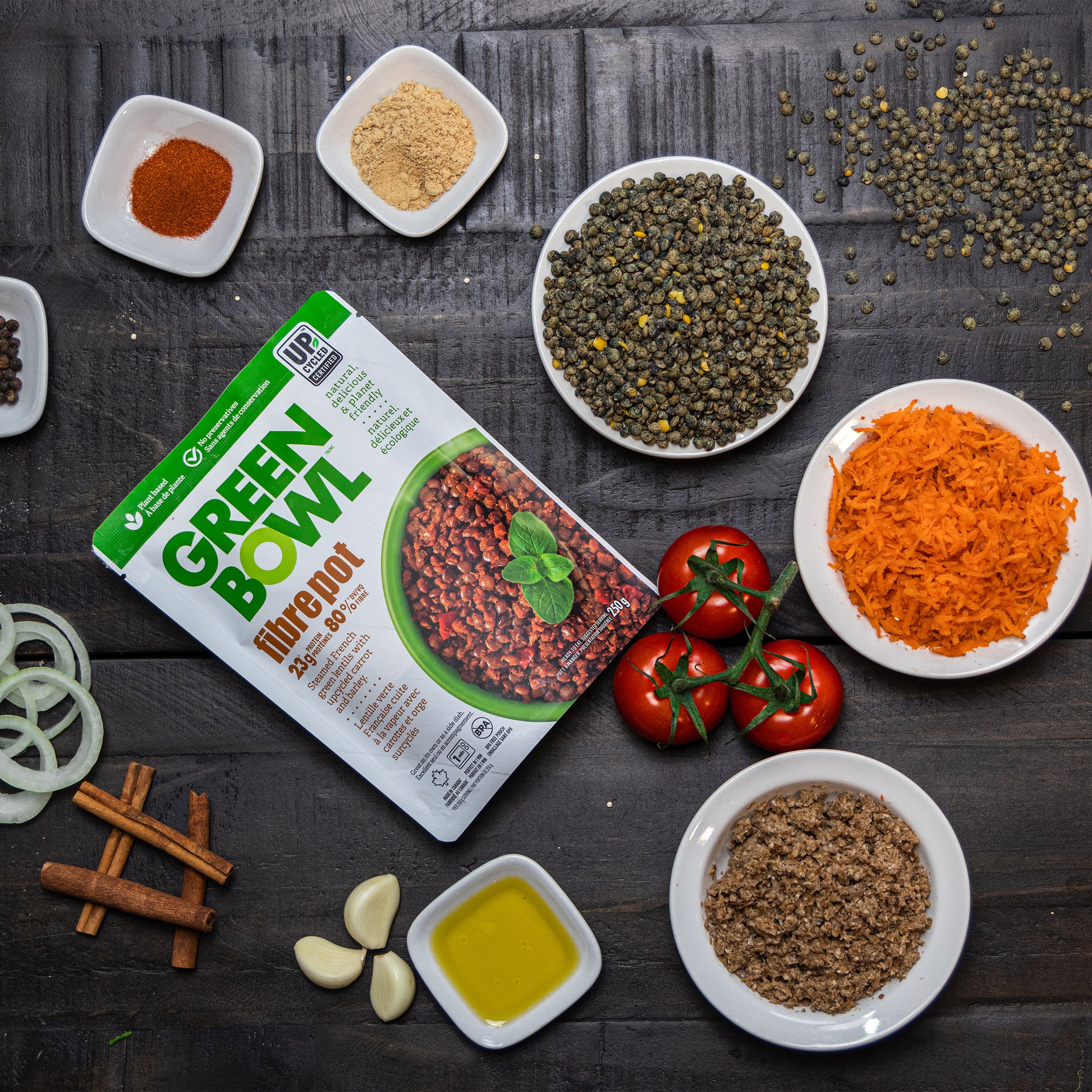 Green Bowl Fibrepot Vegan Meal, 12 × 250 g - image 4