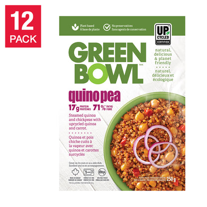 Green Bowl Quinopea Vegan Meal, 12 × 250 g - image 1