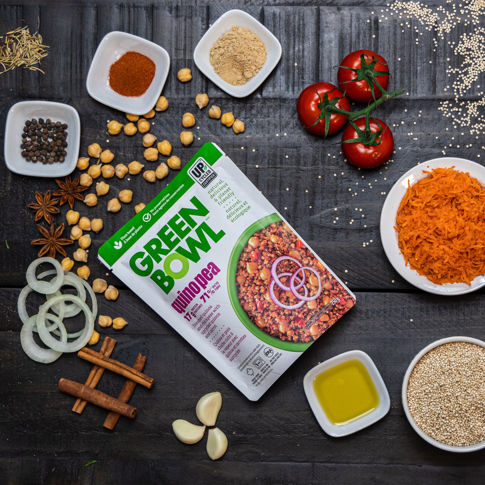 Green Bowl Quinopea Vegan Meal, 12 × 250 g - image 4