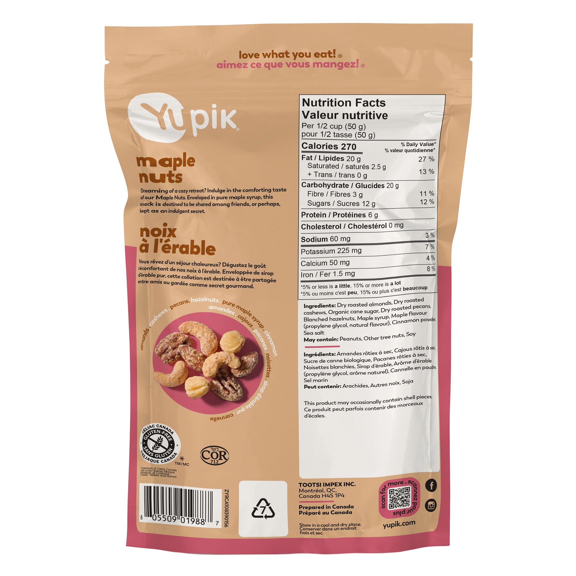 Yupik Maple Nuts Mix, 8 × 156 g - image 3