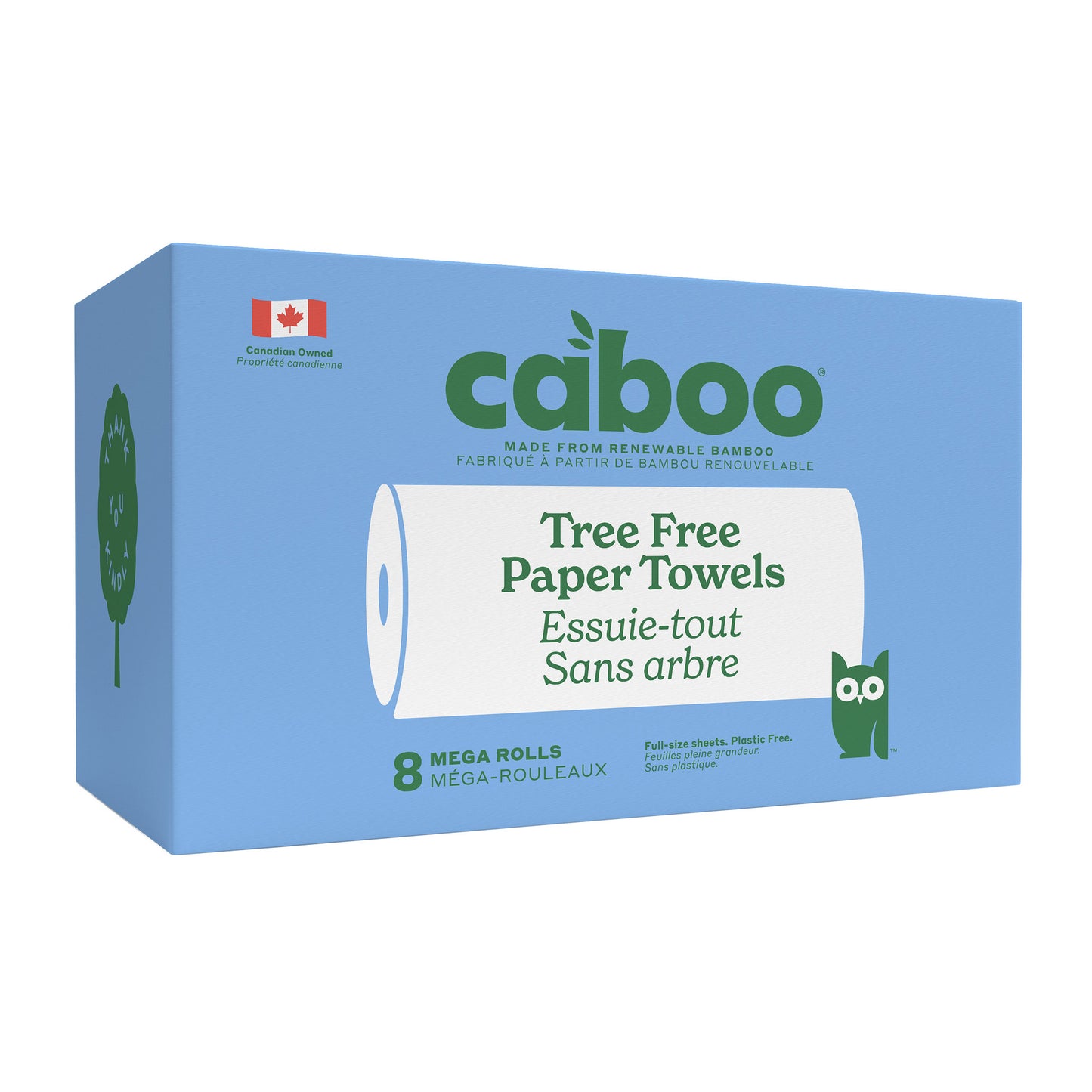 Caboo Bamboo Paper Towels 2-ply 120 Sheets, 8 Mega Rolls - image 2