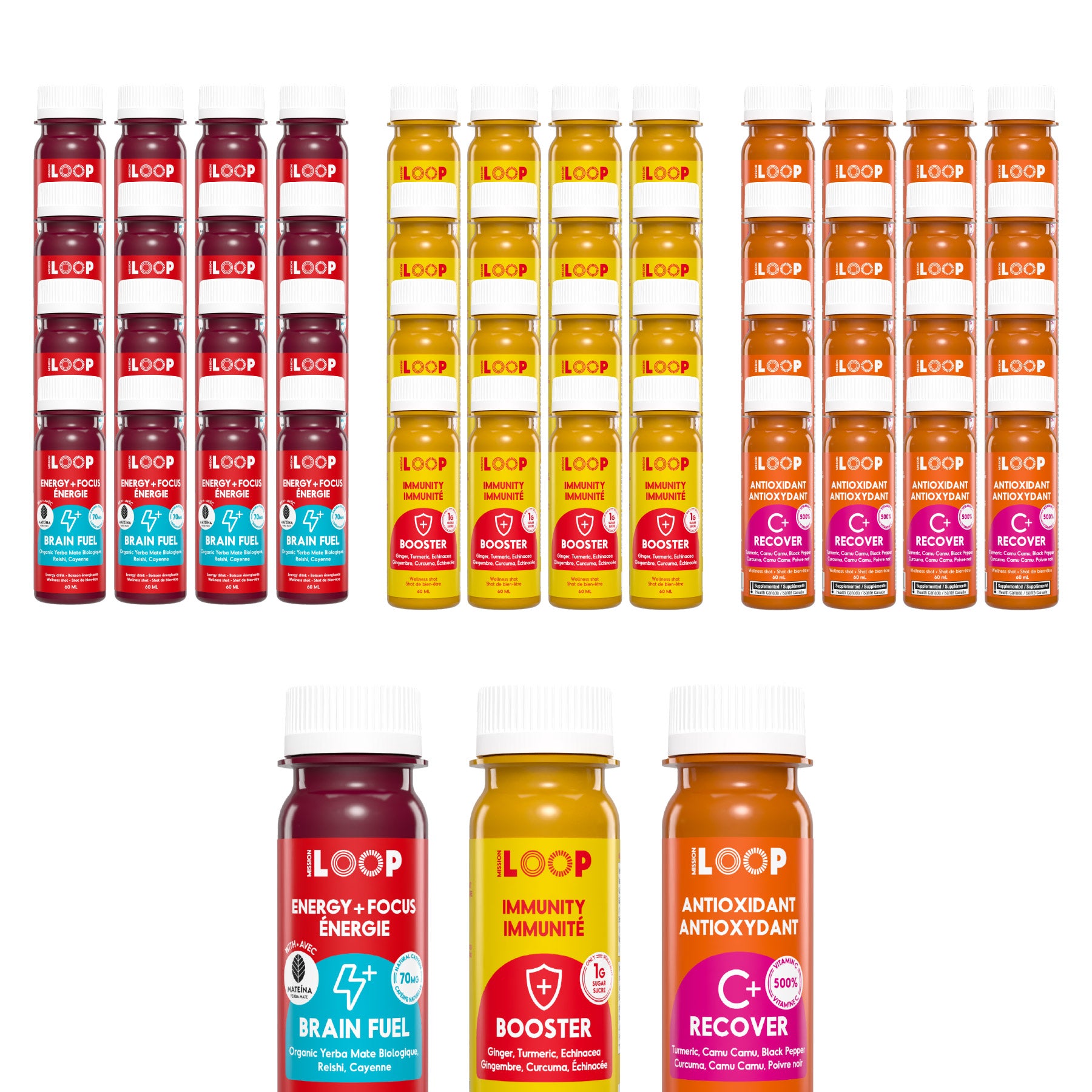 LOOP Immunity, Antioxidant and Energy Shots, 48 × 60 mL - image 1