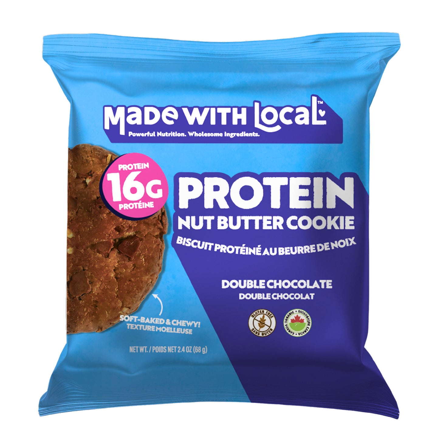 Made With Local Protein Nut Butter Cookies, Variety Pack, 24 × 68 g - image 4