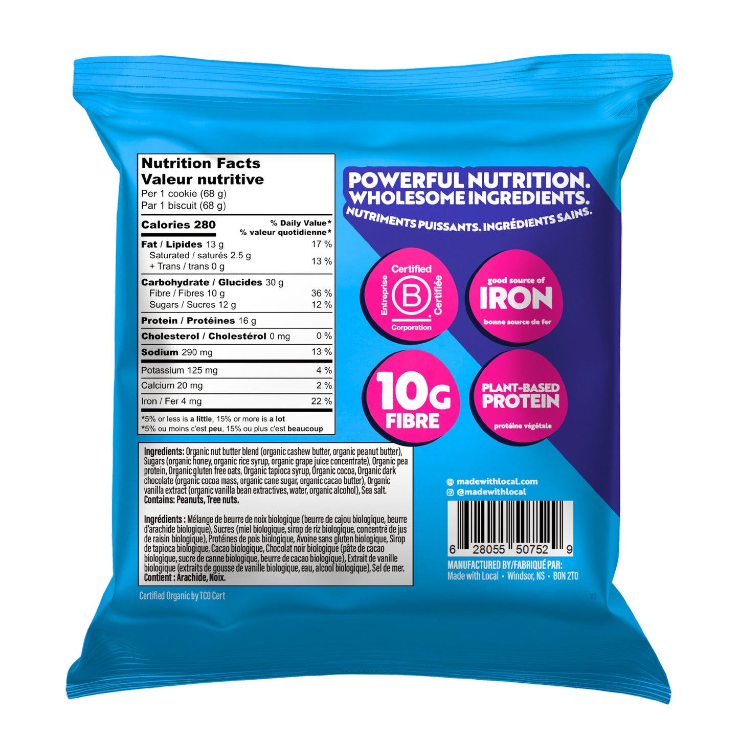 Made With Local Protein Nut Butter Cookies, Variety Pack, 24 × 68 g - image 5