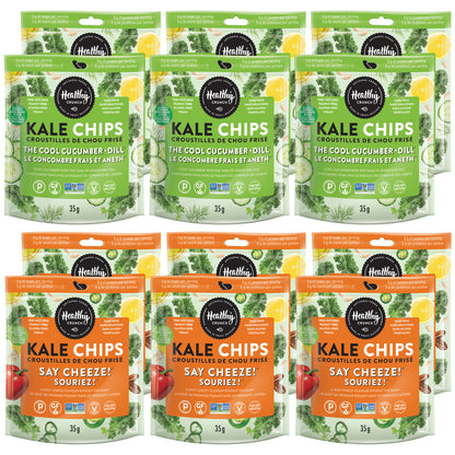 Healthy Crunch Kale Chips, Variety Pack, 12 × 35 g - image 1