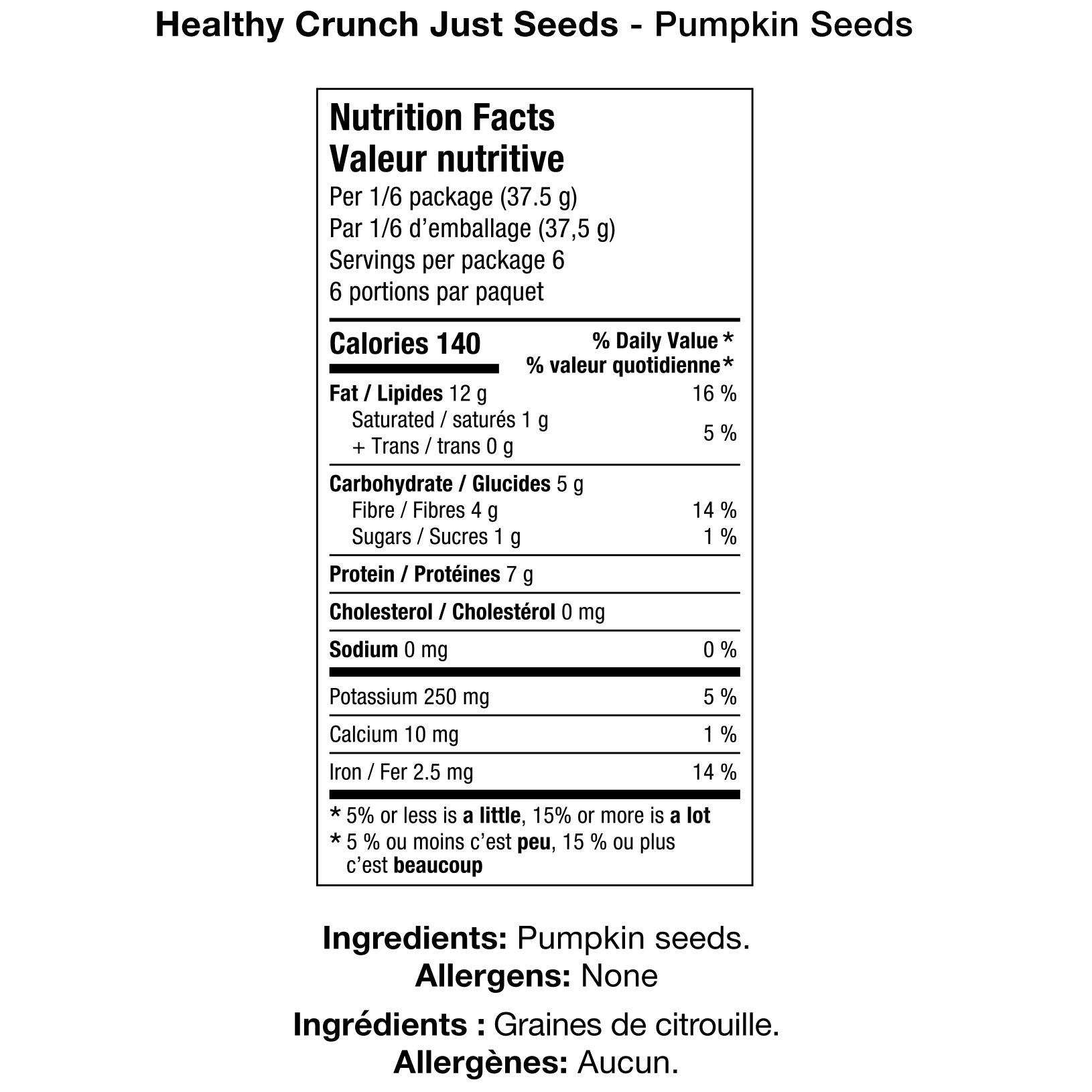 Healthy Crunch Just Seeds, Pumpkin and Sunflower Seeds, 6 × 225 g - image 2