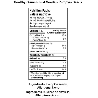 Healthy Crunch Just Seeds, Pumpkin and Sunflower Seeds, 6 × 225 g - image 2