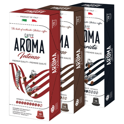 Caffé Aroma Variety Pack - Nespresso Compatible Capsules, 180-count - image 2