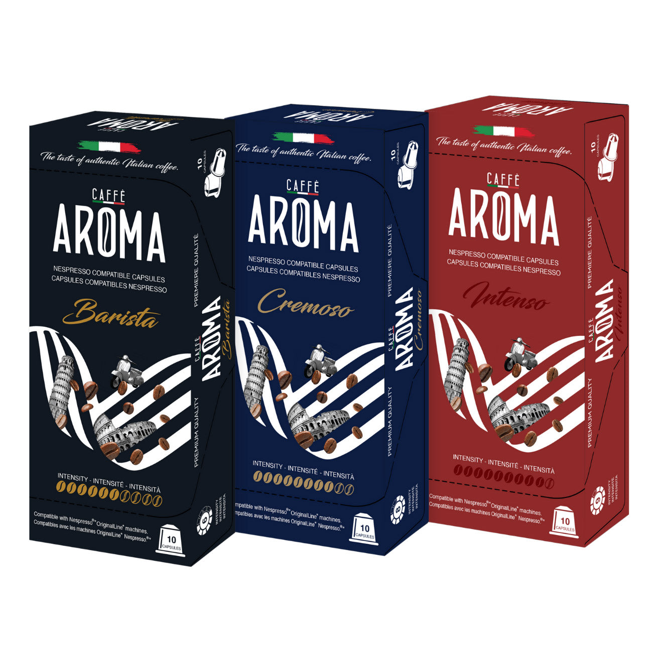 Caffé Aroma Variety Pack - Nespresso Compatible Capsules, 180-count - image 1