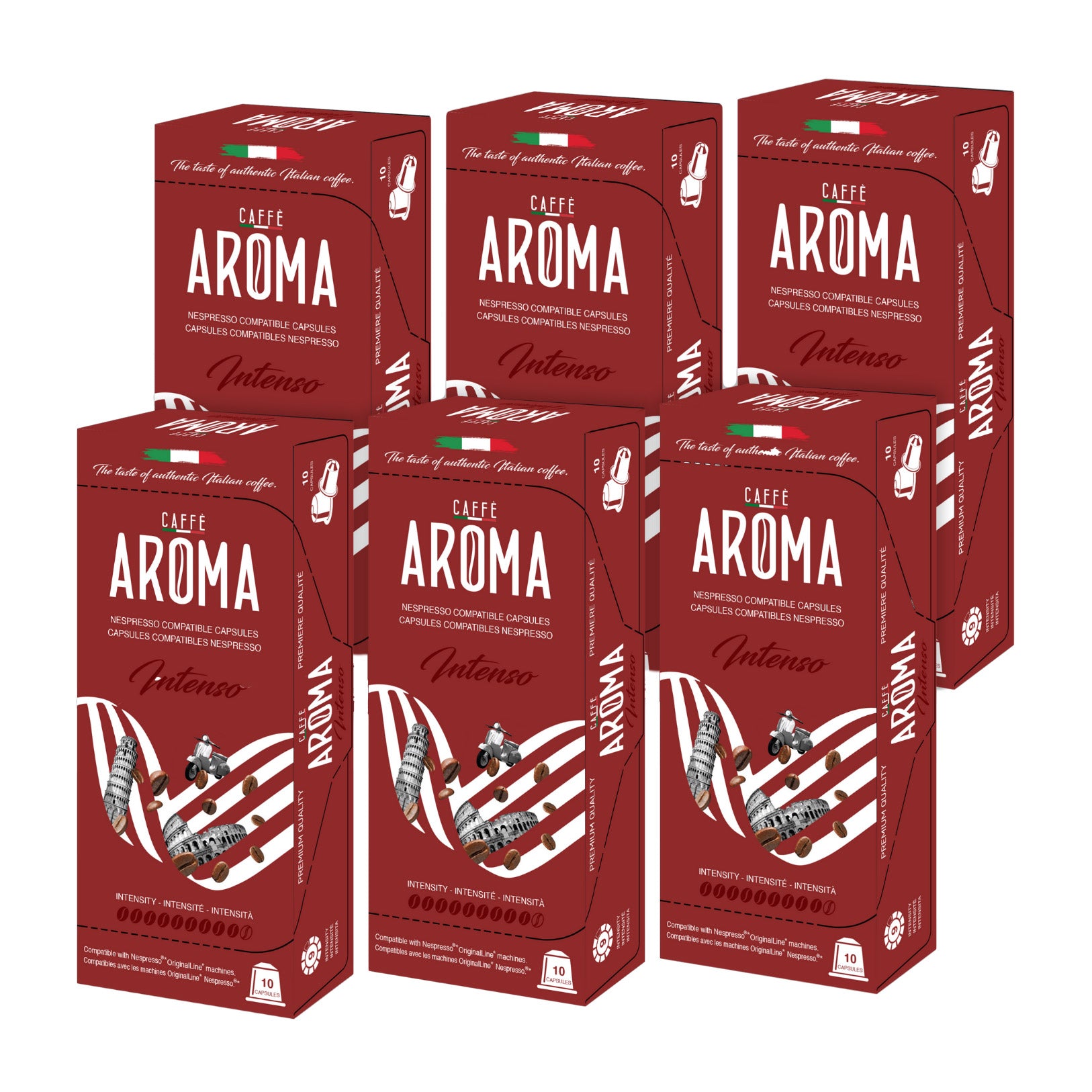 Caffé Aroma Variety Pack - Nespresso Compatible Capsules, 180-count - image 10