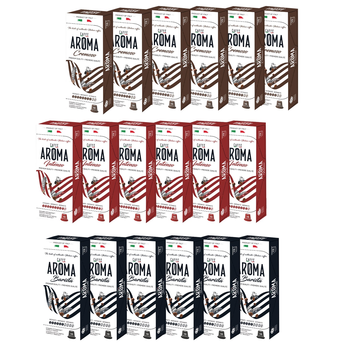 Caffé Aroma Variety Pack - Nespresso Compatible Capsules, 180-count - image 9