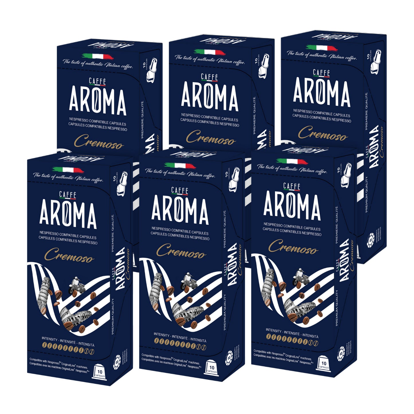Caffé Aroma Variety Pack - Nespresso Compatible Capsules, 180-count - image 11