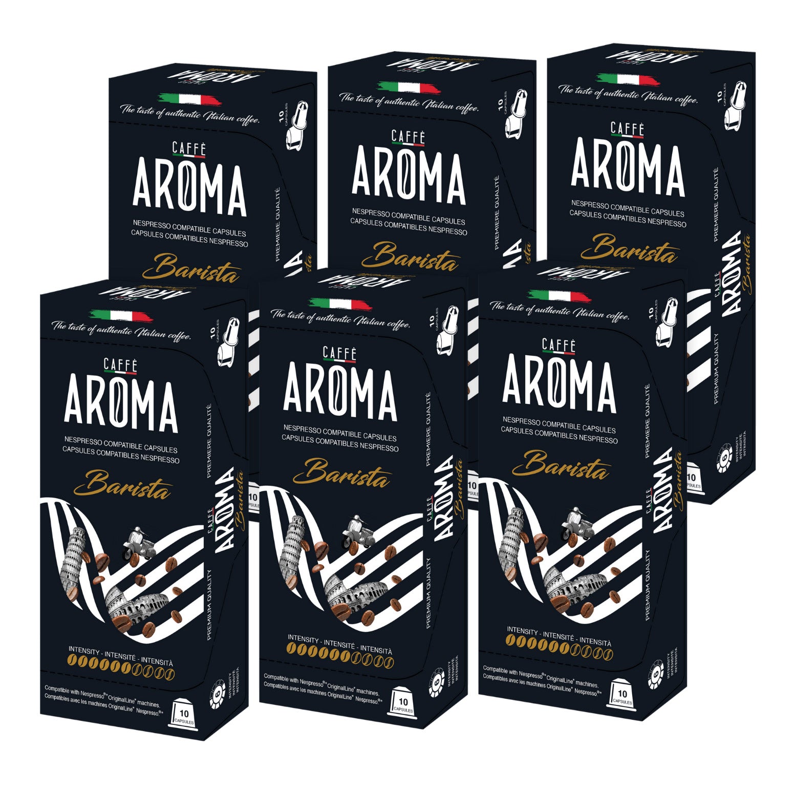 Caffé Aroma Variety Pack - Nespresso Compatible Capsules, 180-count - image 12