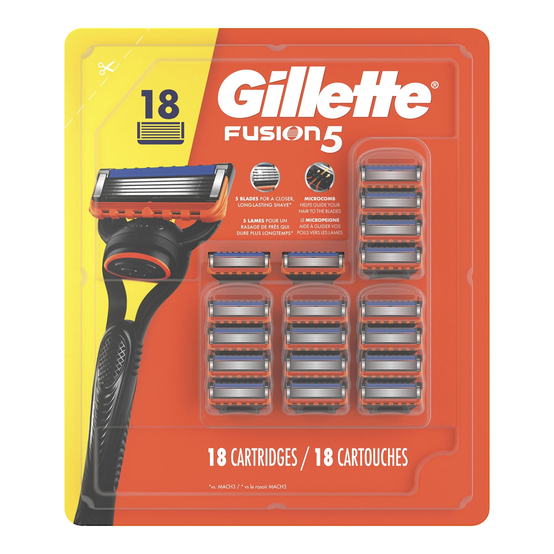 Gillette Fusion5 Razor Cartridge Refills, 18-count - image 1