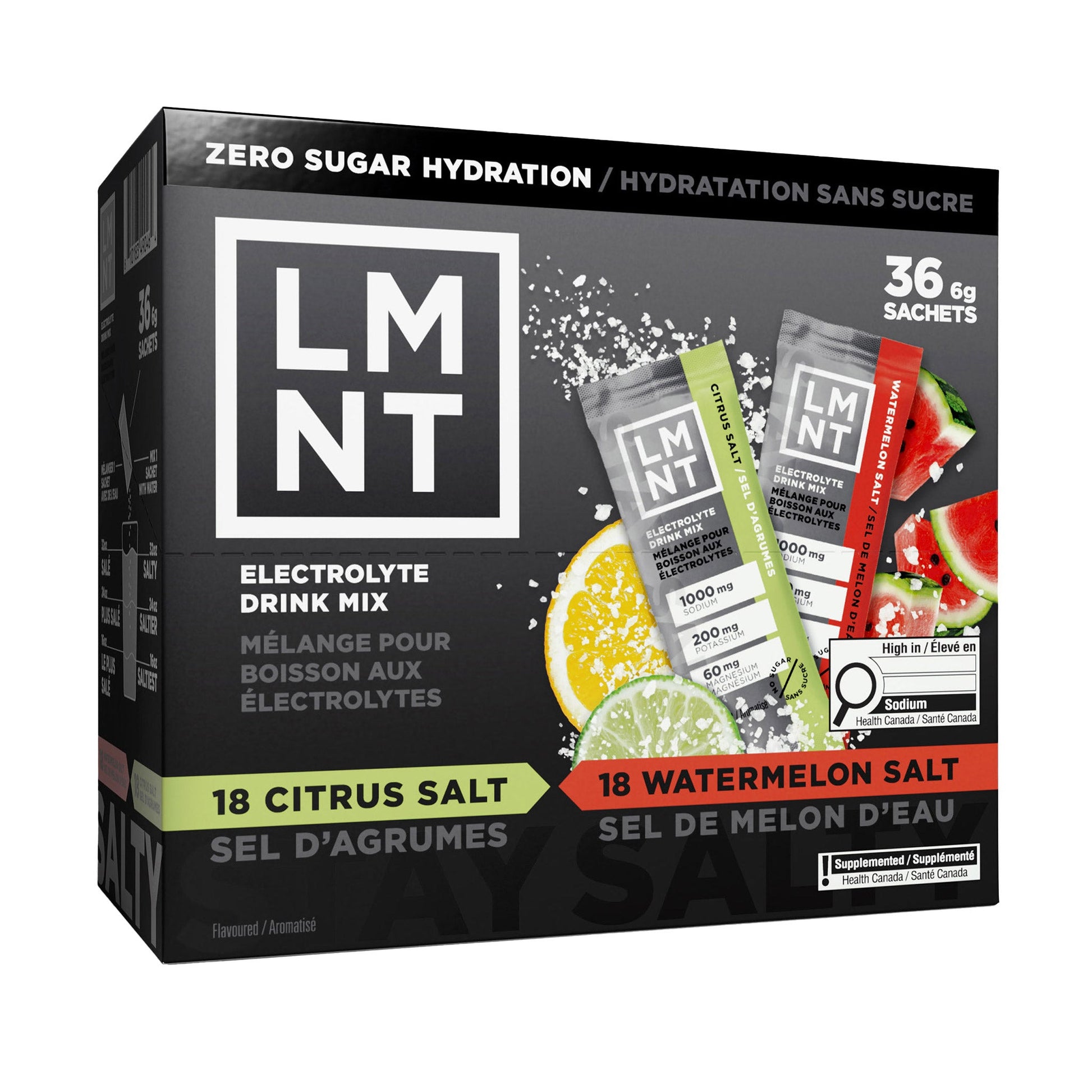 LMNT Zero Sugar Electrolytes Variety Pack, 36 x 6 g - image 1