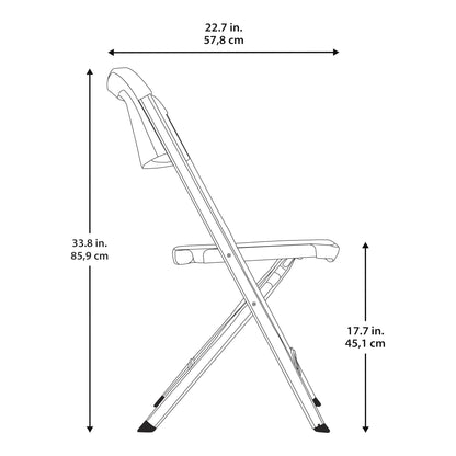 Lifetime Bypass Commercial Folding Chairs, 4-pack - image 4