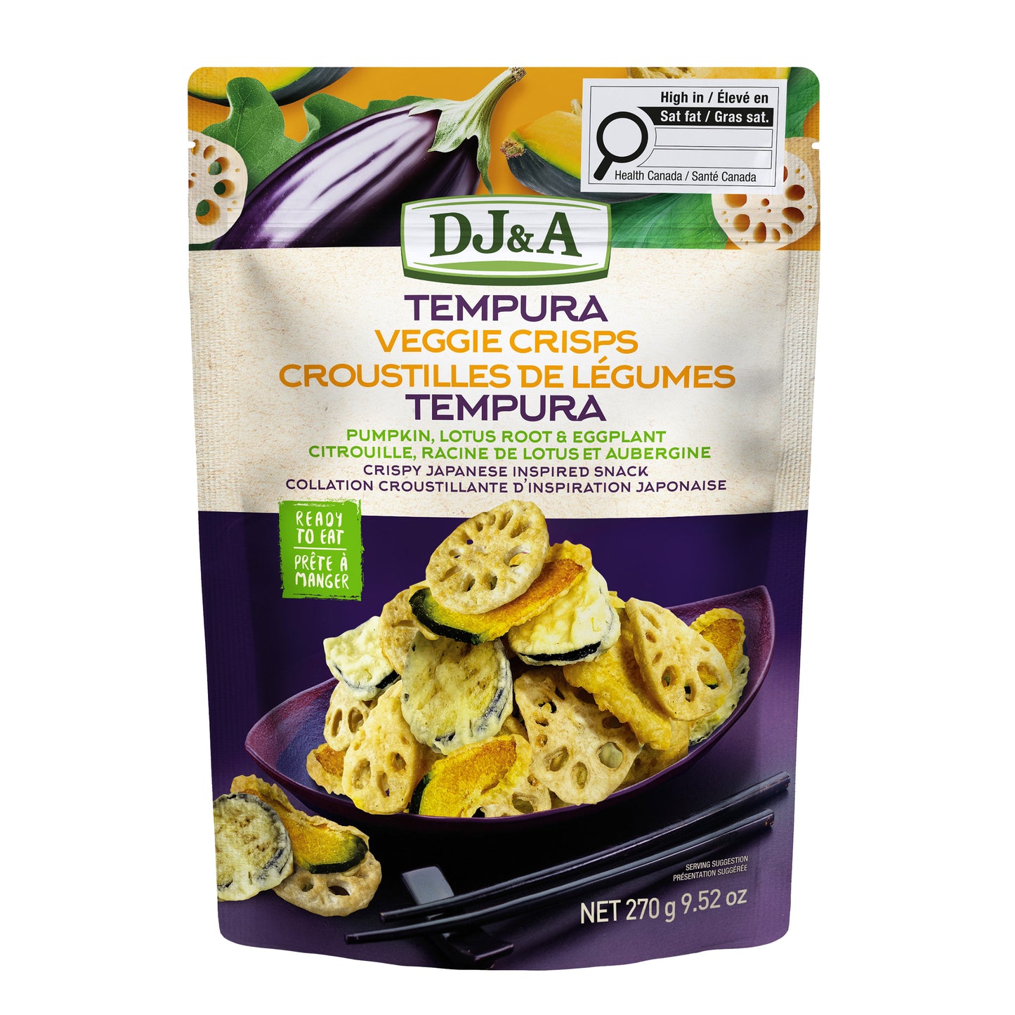 DJ&A Tempura Veggie Crisps, 5 x 270 g - image 2