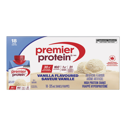 Premier Protein High-protein Vanilla Shake, 18 x 325 mL - image 1