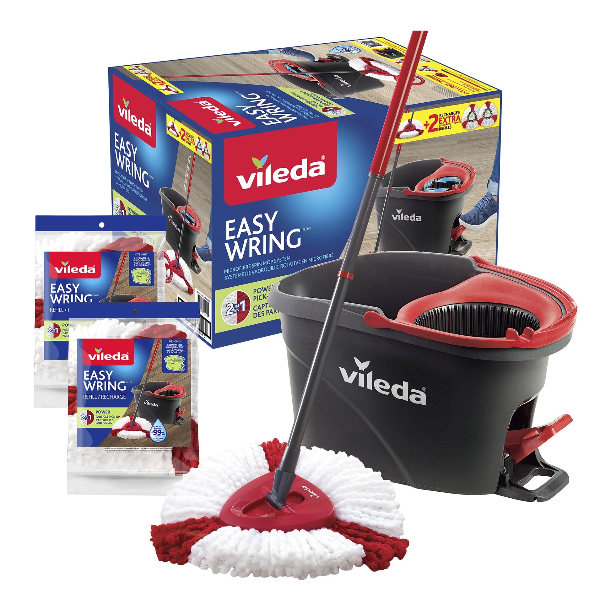 Vileda EasyWring Power Spin Mop and Bucket System - image 1