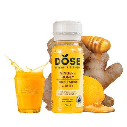 DOSE Organic Ginger and Honey Daily Booster Shots 60 mL (2 fl oz) × 48 bottles - image 4