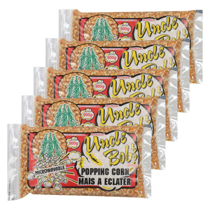 Uncle Bob's Yellow Popcorn Box Kernels, 5 × 900 g - image 1