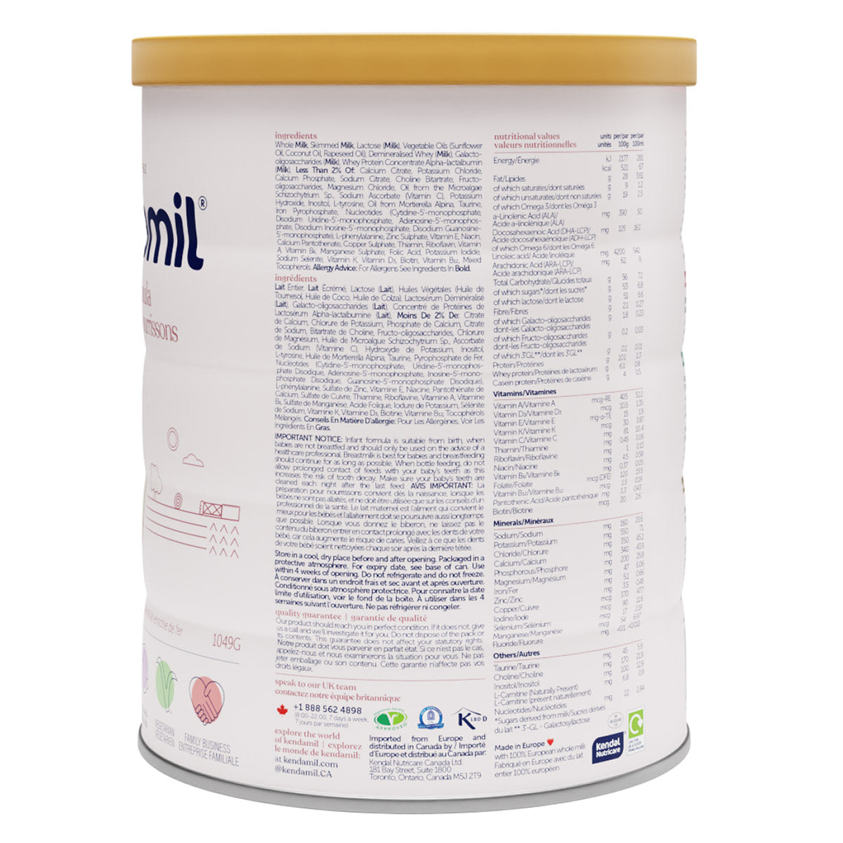 Kendamil Infant Formula, 1049 g - image 3