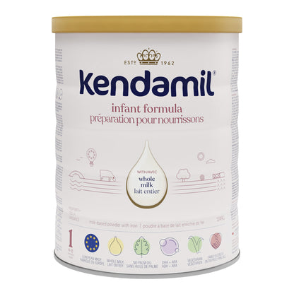 Kendamil Whole Milk Baby Formula Powder, European, Prebiotics, No Palm Oil or Soy, 1049g, 0-12 Months - image 1