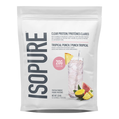 Isopure Clear Protein, Tropical Punch, 1.25 kg - image 1