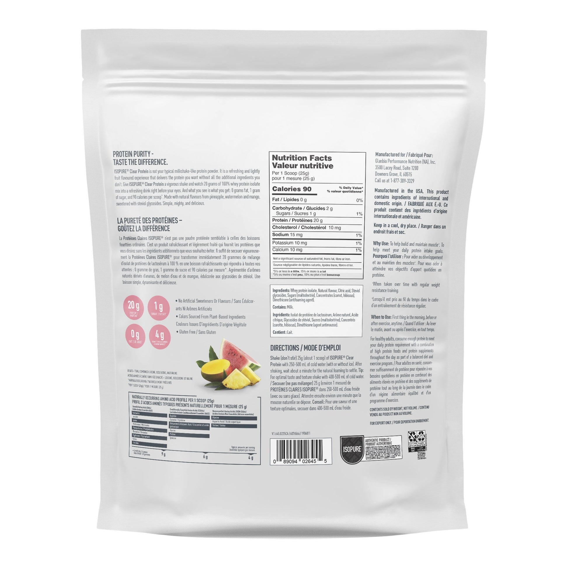 Isopure Clear Protein, Tropical Punch, 1.25 kg - image 2