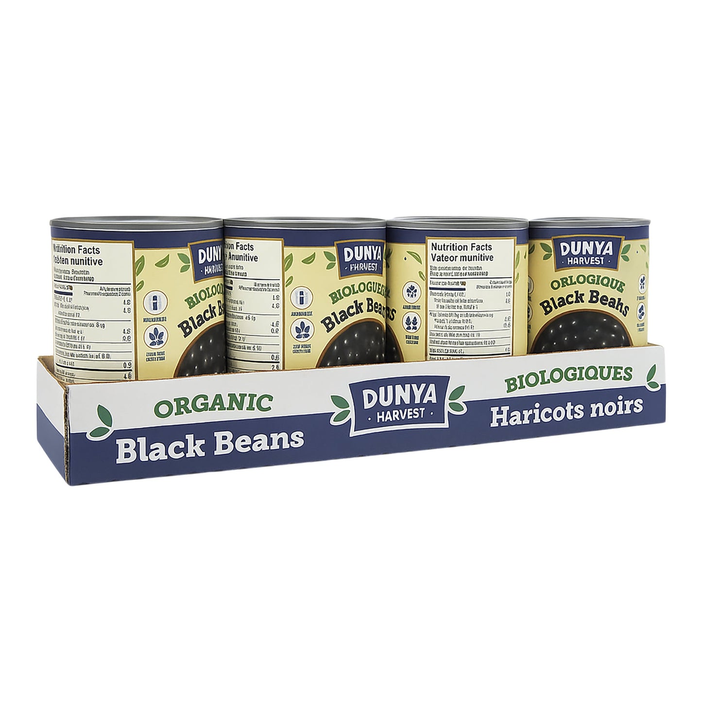 Dunya Organic Black Beans, 8 x 540 ML - image 1