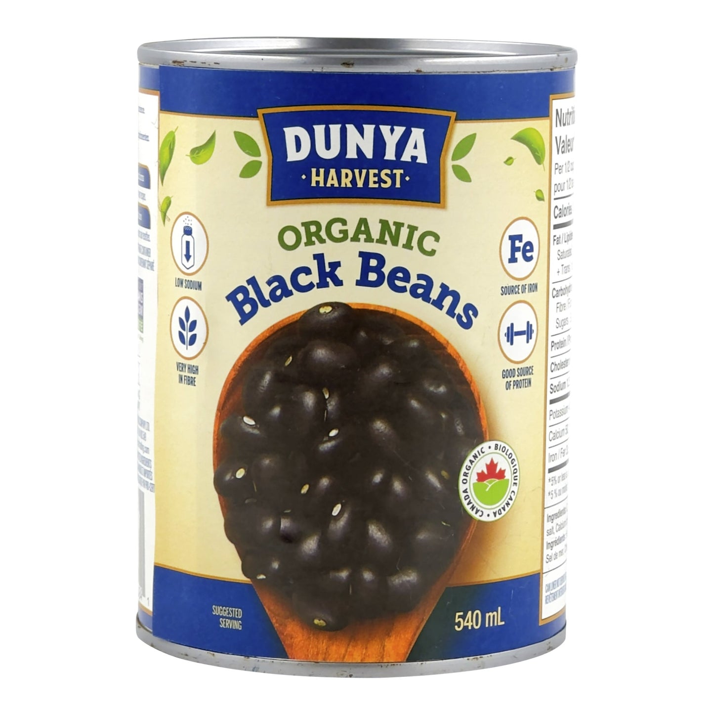 Dunya Organic Black Beans, 8 x 540 ML - image 2