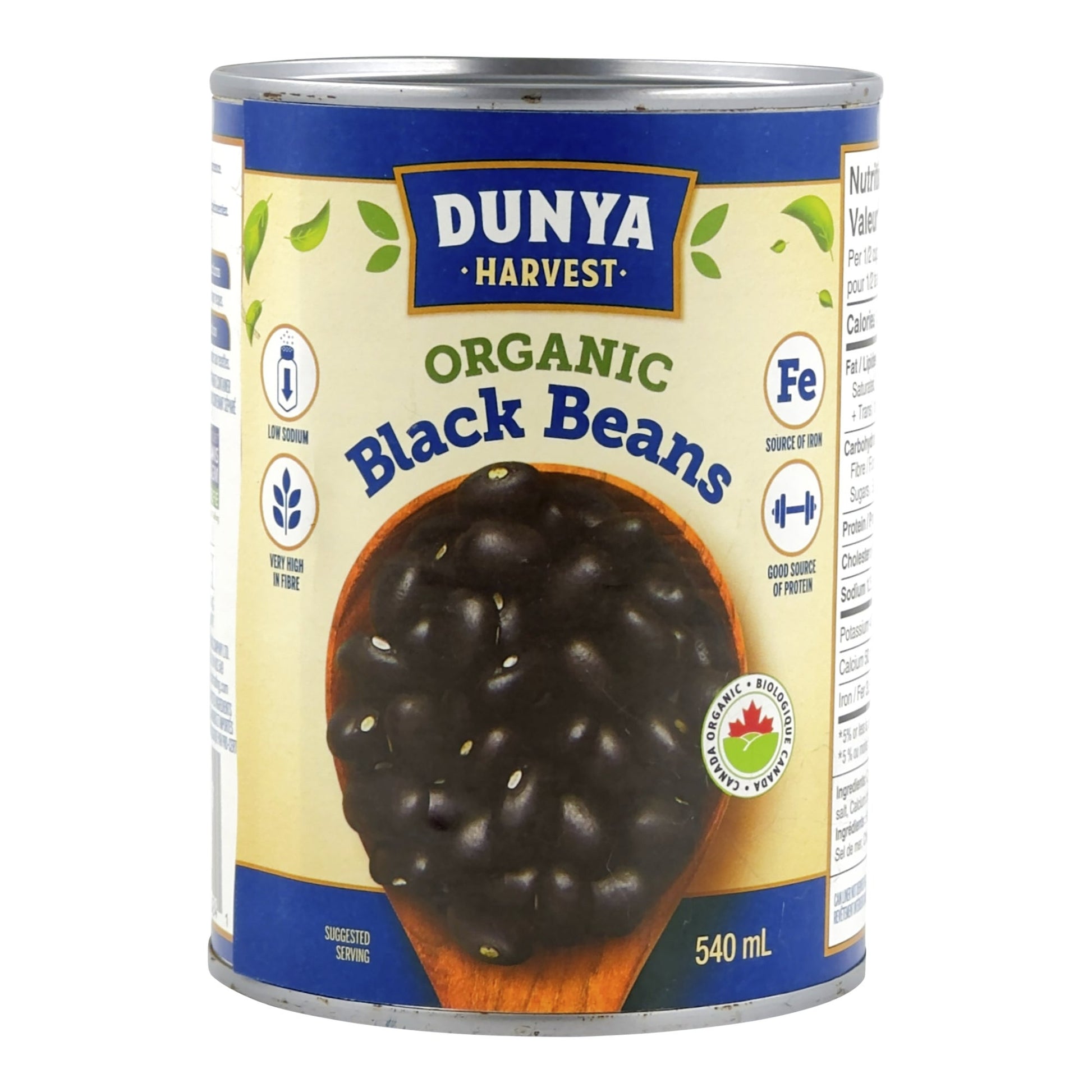Dunya Organic Black Beans, 8 x 540 ML - image 2