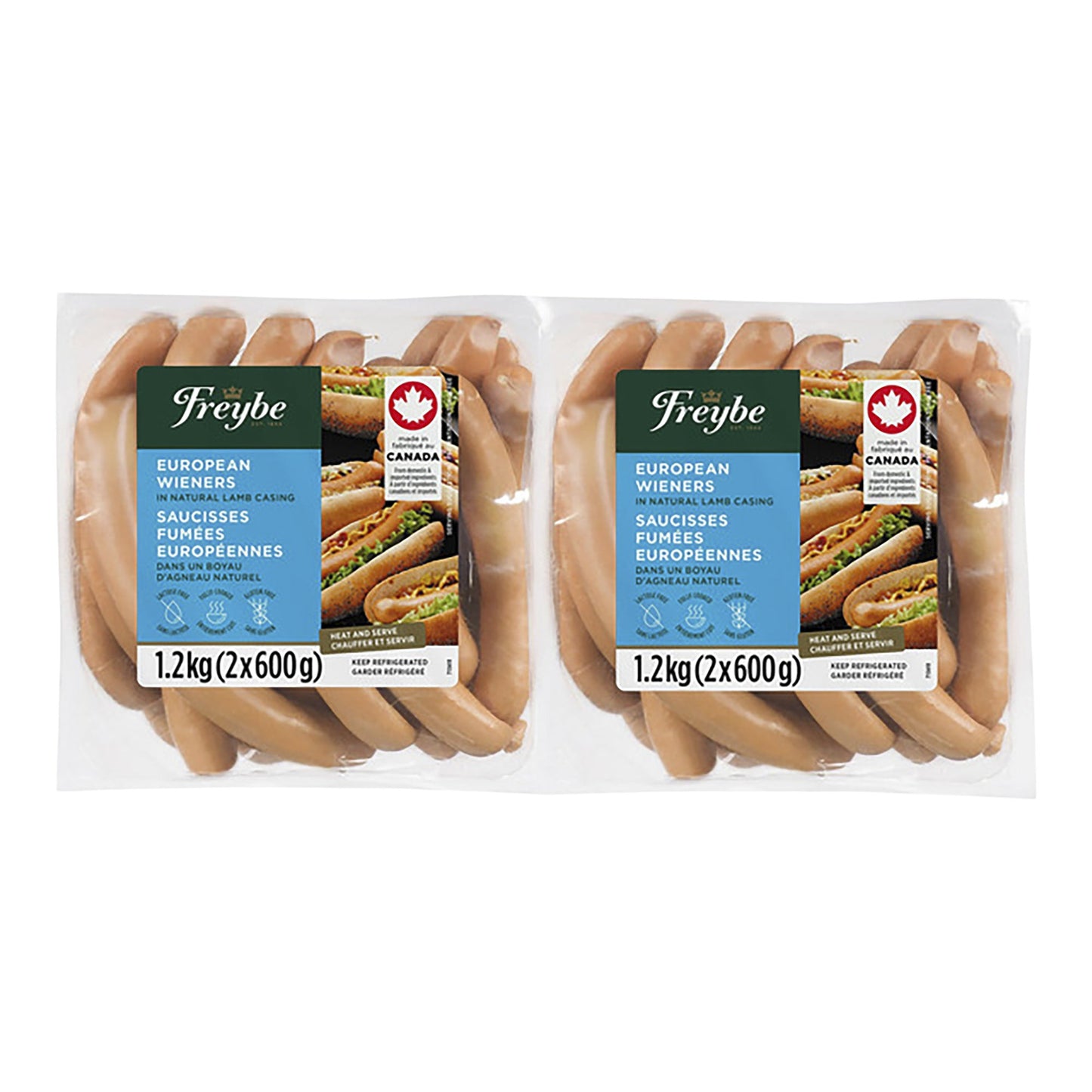 Freybe European Wieners 2 x 600 g - image 1