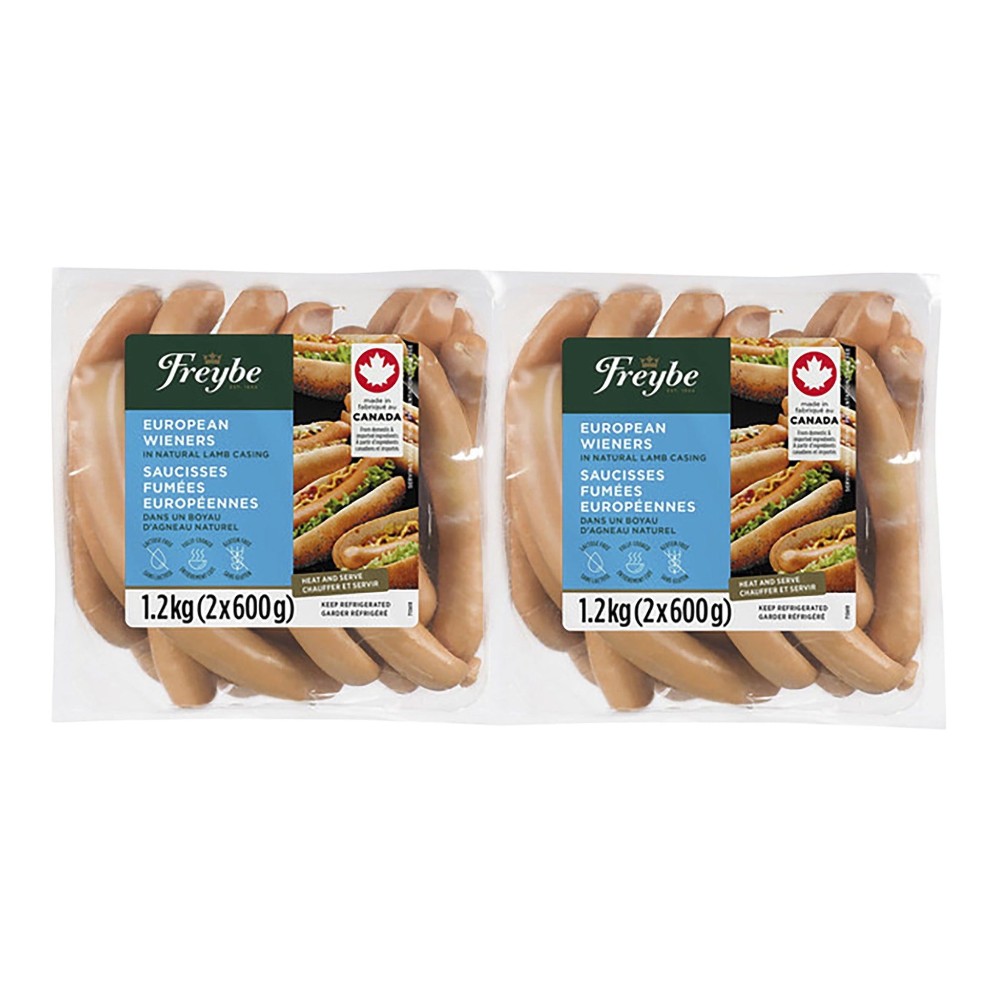 Freybe European Wieners 2 x 600 g - image 1