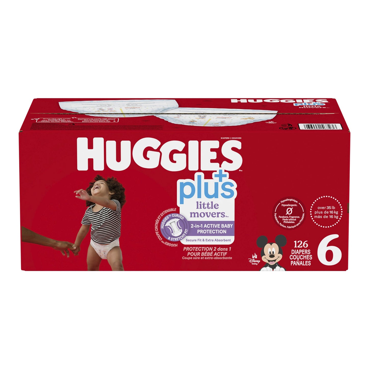 Huggies Little Movers Plus Baby Diapers Size 6   Pack of 126 - image 1